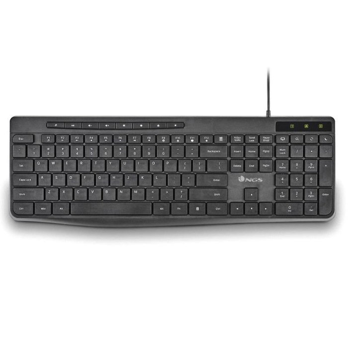 NGS Spectra Teclado Ultra Slim Silencioso Multimedia Negro Español